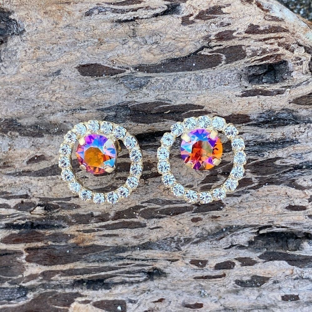 Handcrafted earrings with Swarovski crystal - Picture 2 of 6